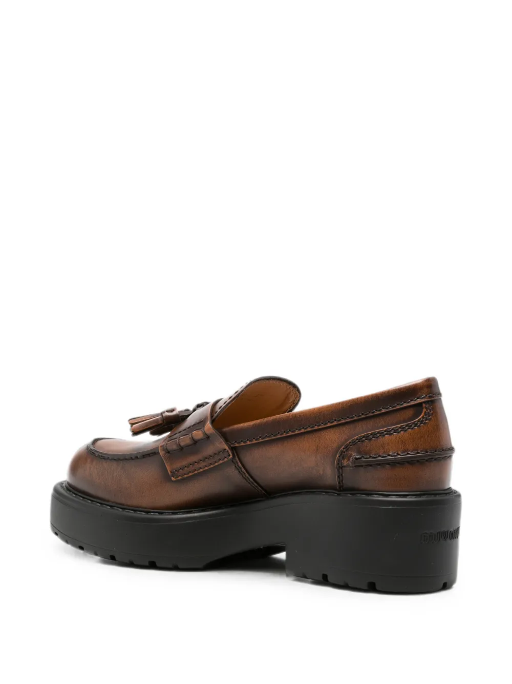 Miu Loafers met kwastjes Bruin