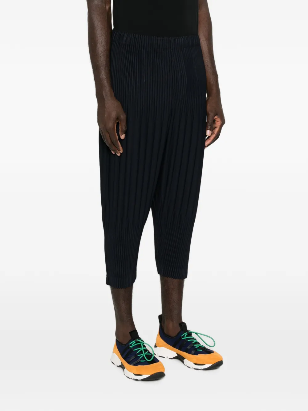 Homme Plissé Issey Miyake Cropped plooibroek Blauw