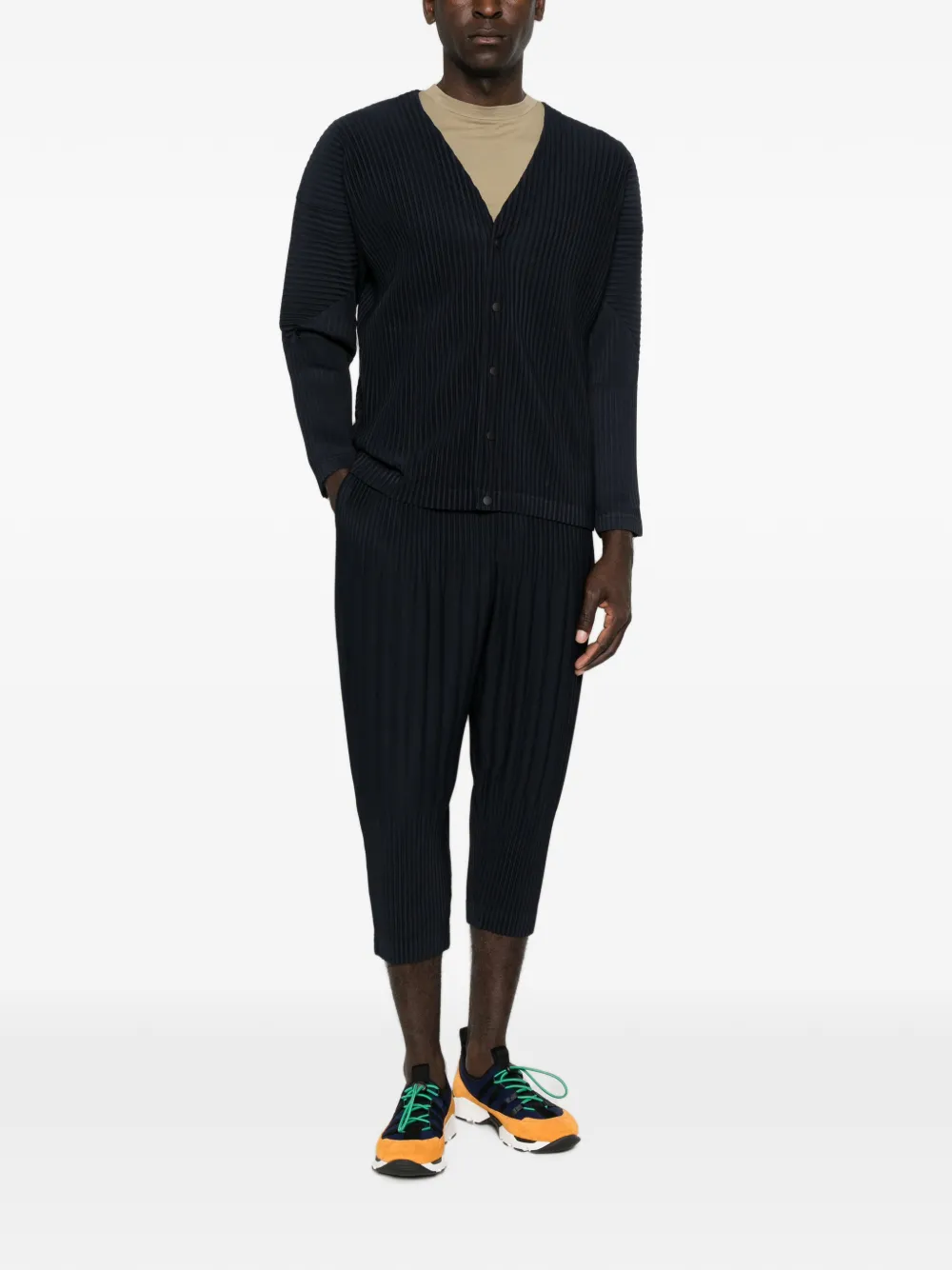 Homme Plissé Issey Miyake Cropped plooibroek Blauw