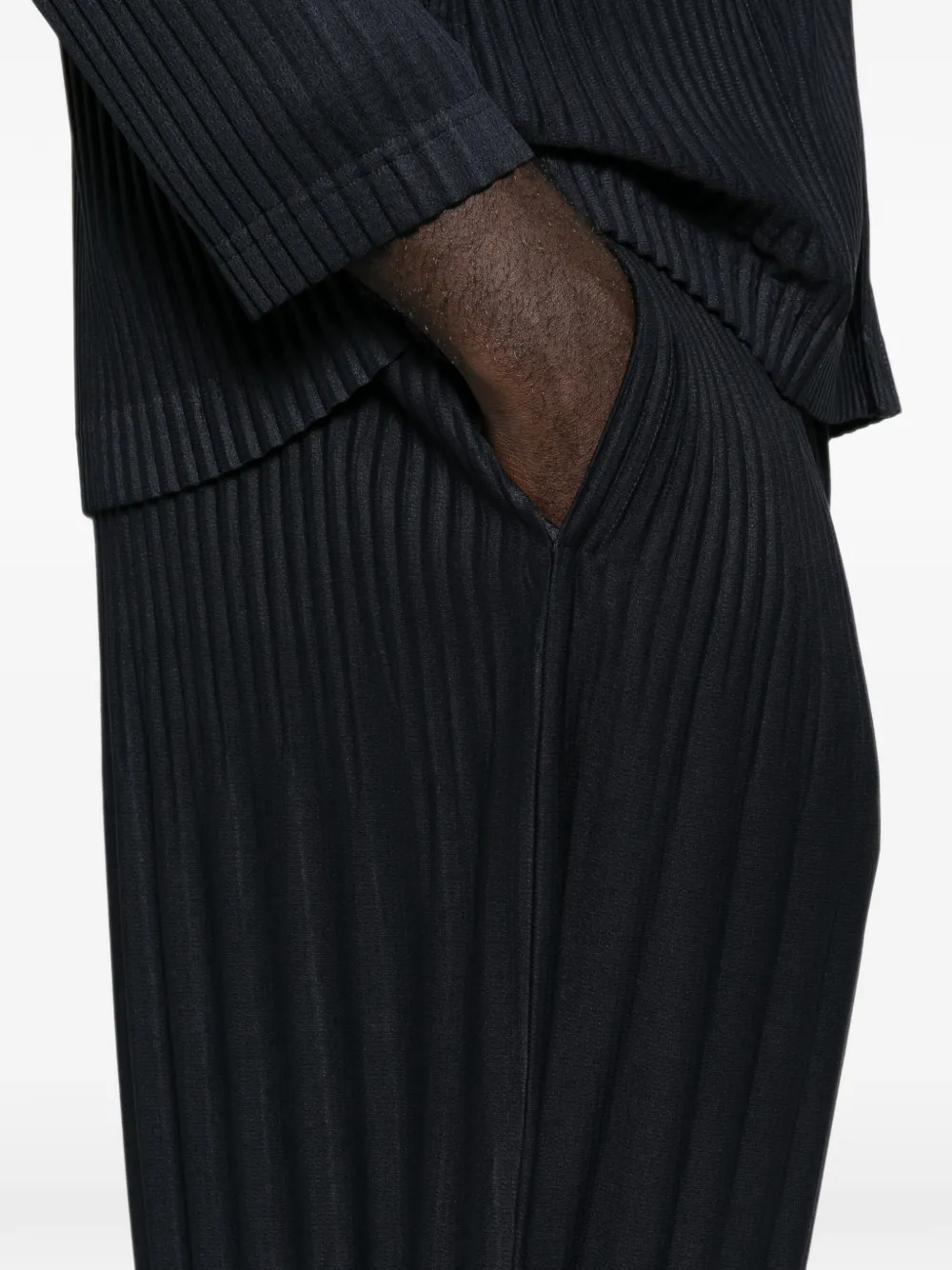 Homme Plissé Issey Miyake Cropped plooibroek Blauw