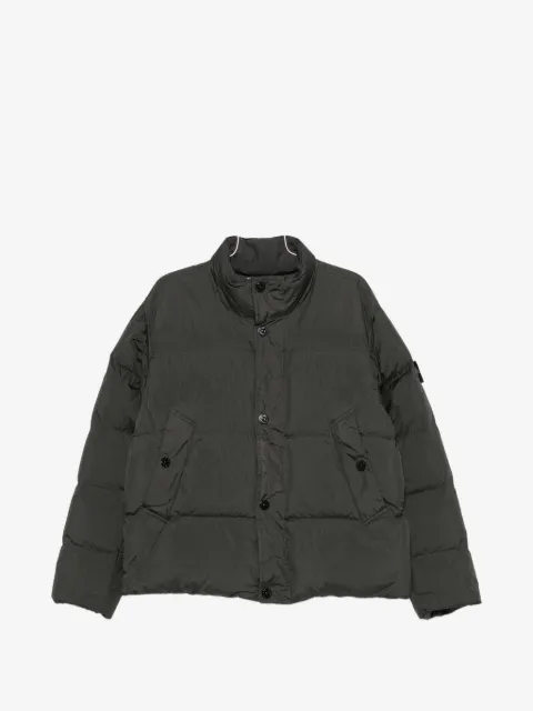 Stone Island padded logo-patch jacket