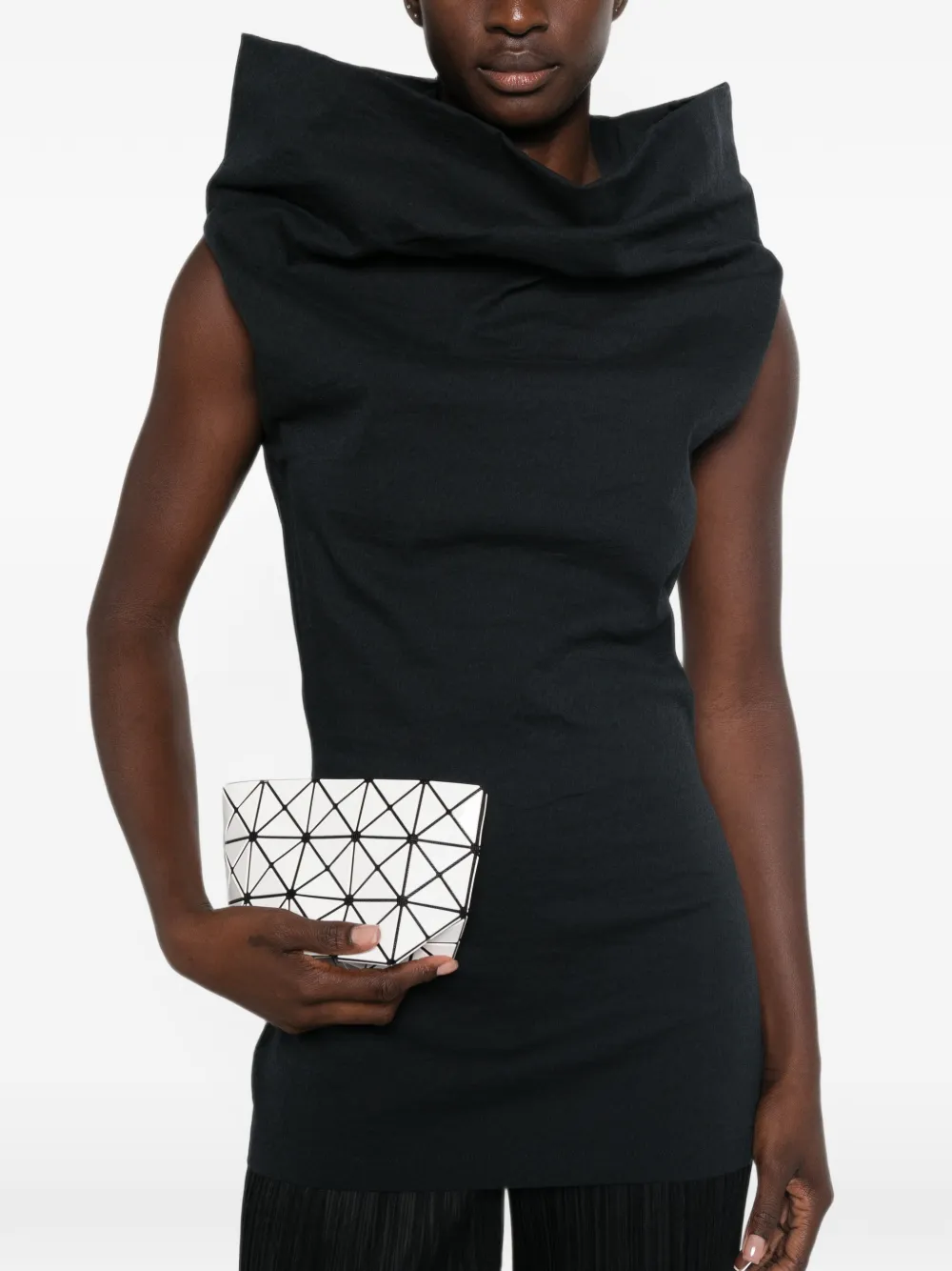 Bao Issey Miyake Prism Basics clutch met geometrische vlakken Wit