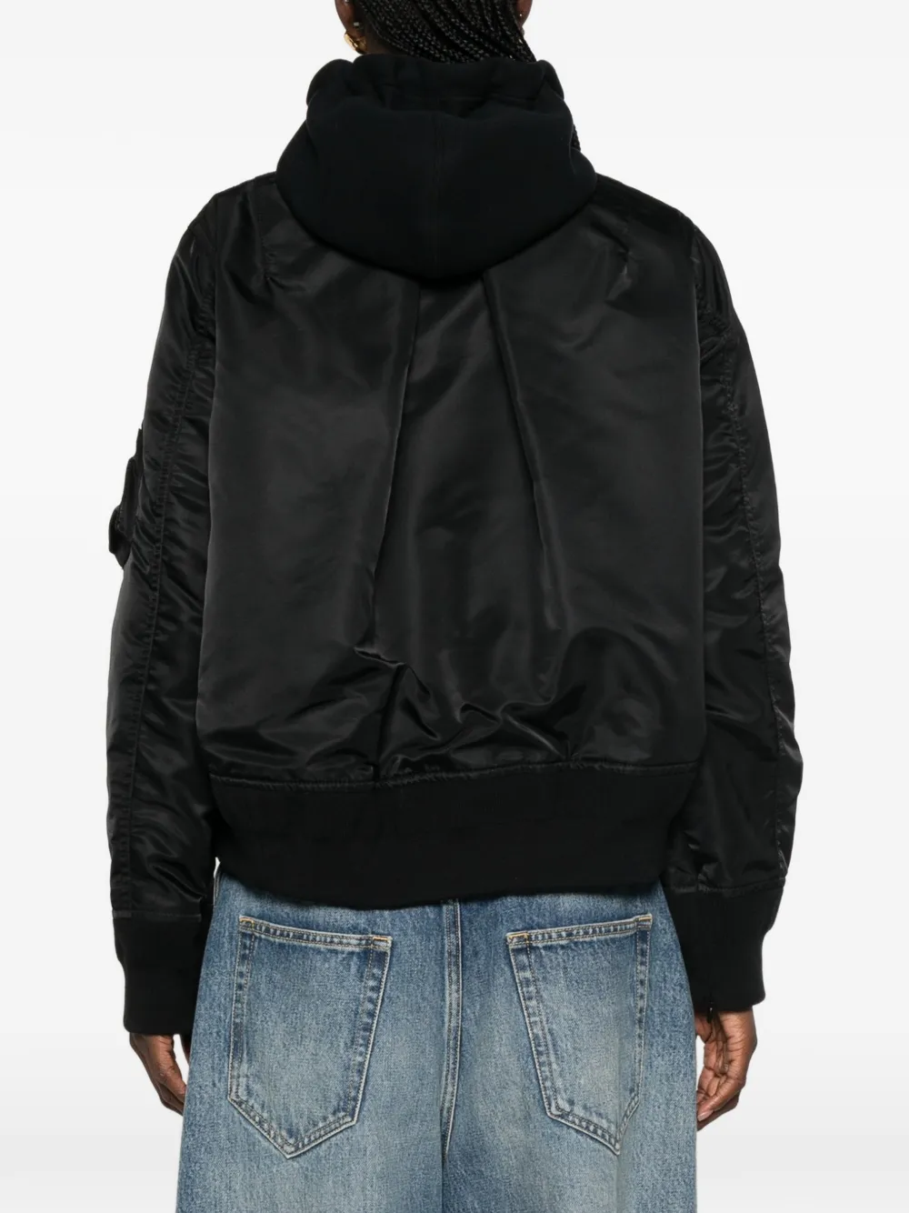 sacai Hoodie met rits Blauw