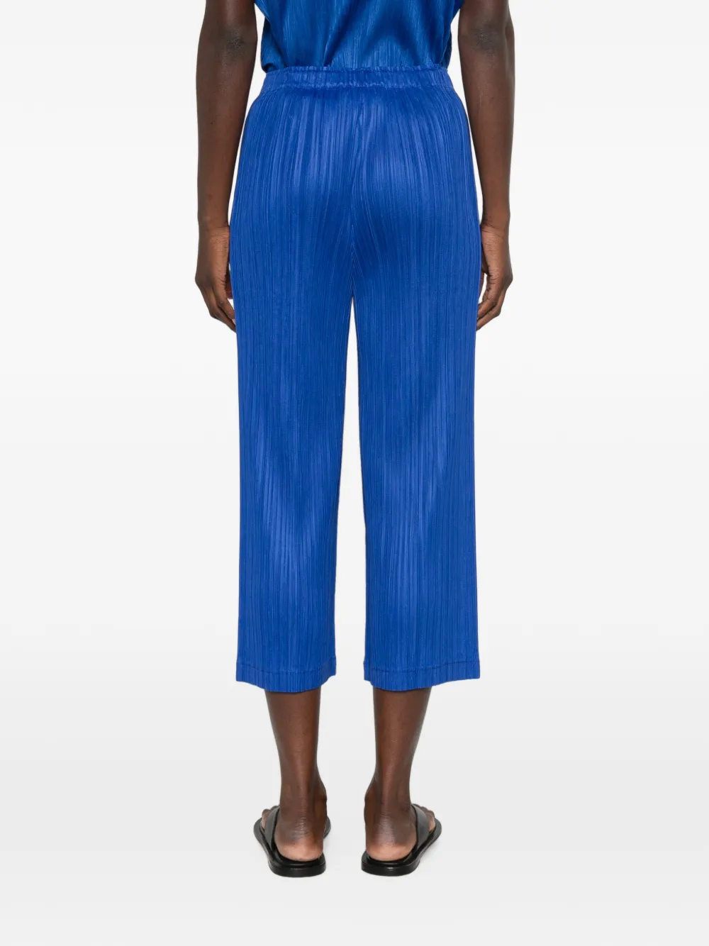 Pleats Please Issey Miyake Cropped plooibroek Blauw