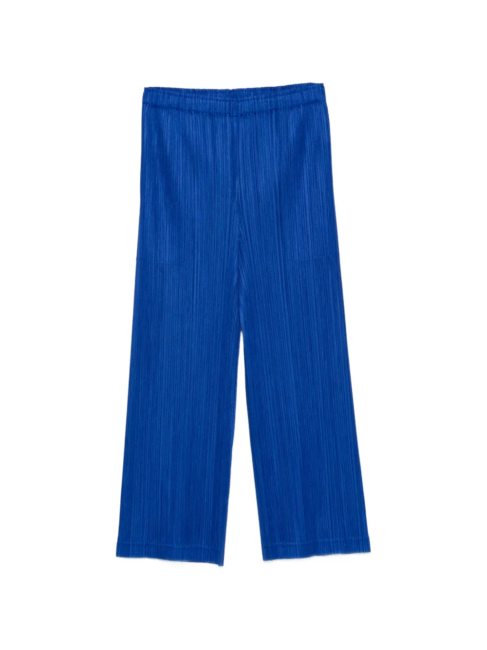 Pleats Please Issey Miyake pleated cropped trousers - Blu