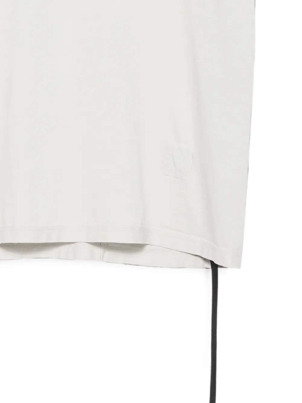 Rick Owens DRKSHDW T-shirt met geribbelde afwerking en bandje Wit