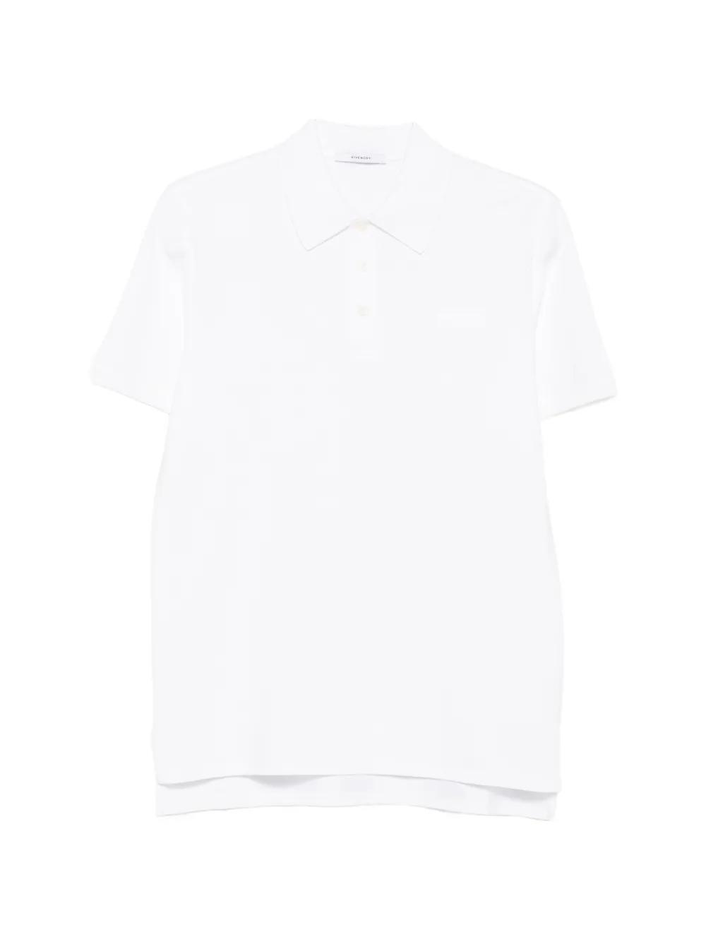 Givenchy logo-patch short-sleeve polo shirt - Bianco