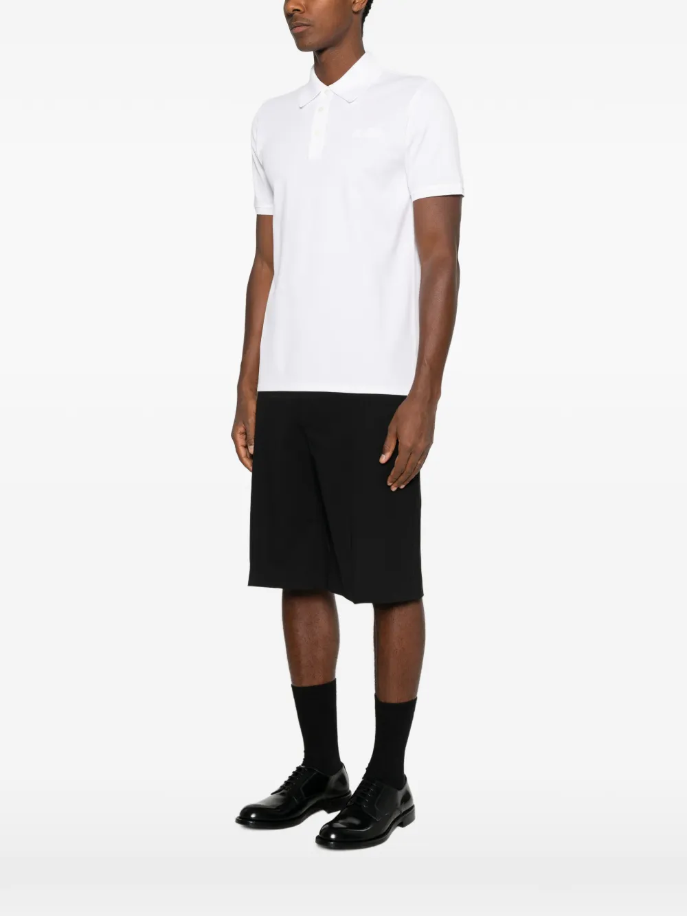 Givenchy Katoenen grosgrain poloshirt met Paris Wit