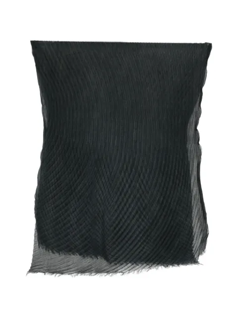 Issey Miyake pleated frayed scarf