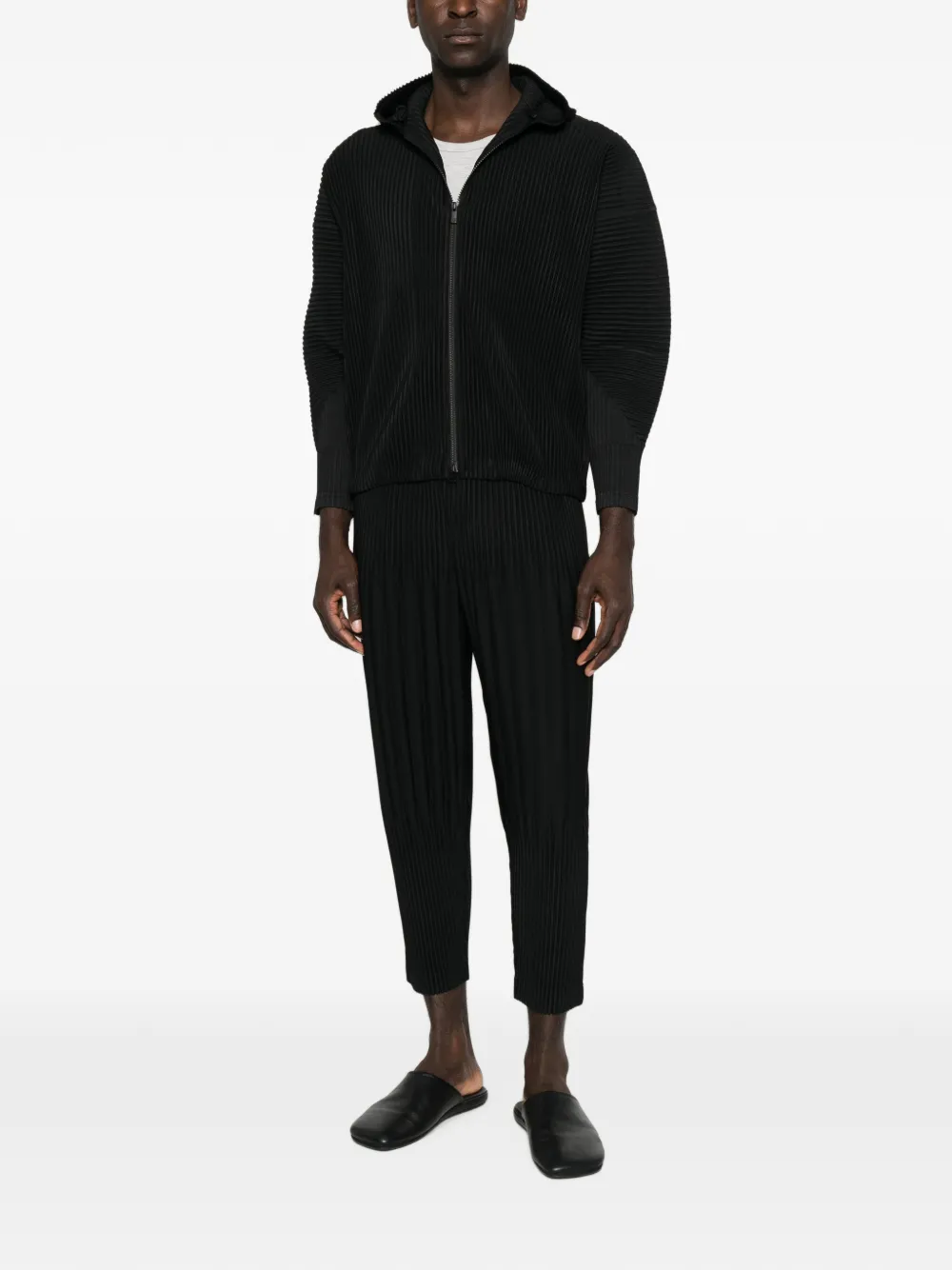 Homme Plissé Issey Miyake Plooibroek met toelopende pijpen Zwart