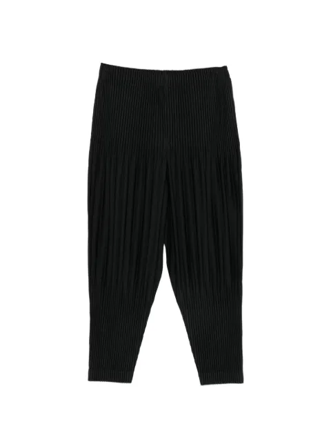 Homme Plissé Issey Miyake pantalon fuselé à taille ceinturée