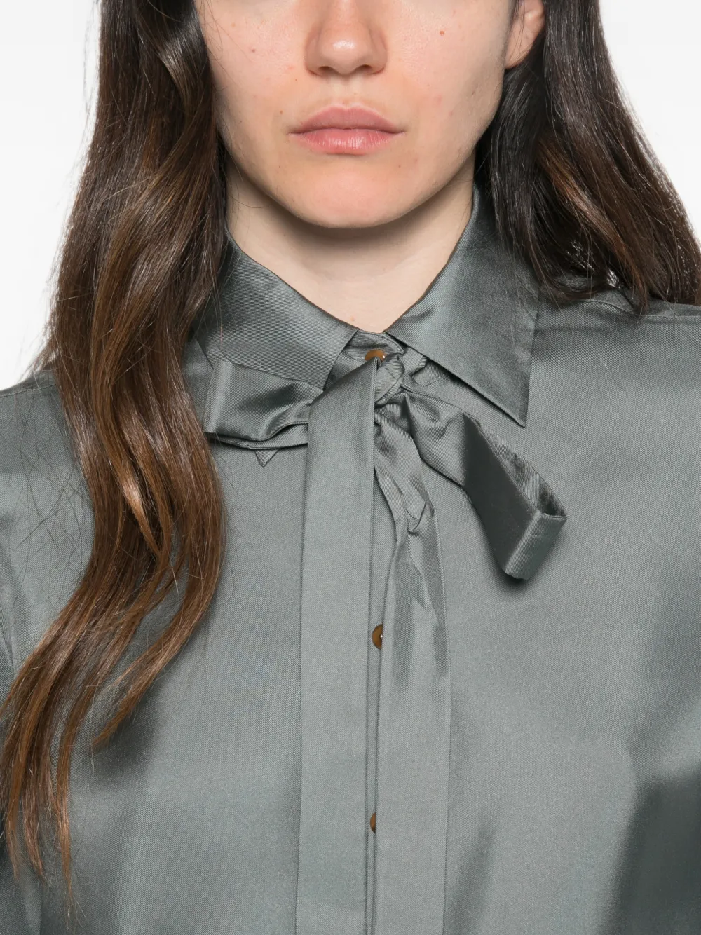 ZIMMERMANN Blouse met strikkraag Blauw