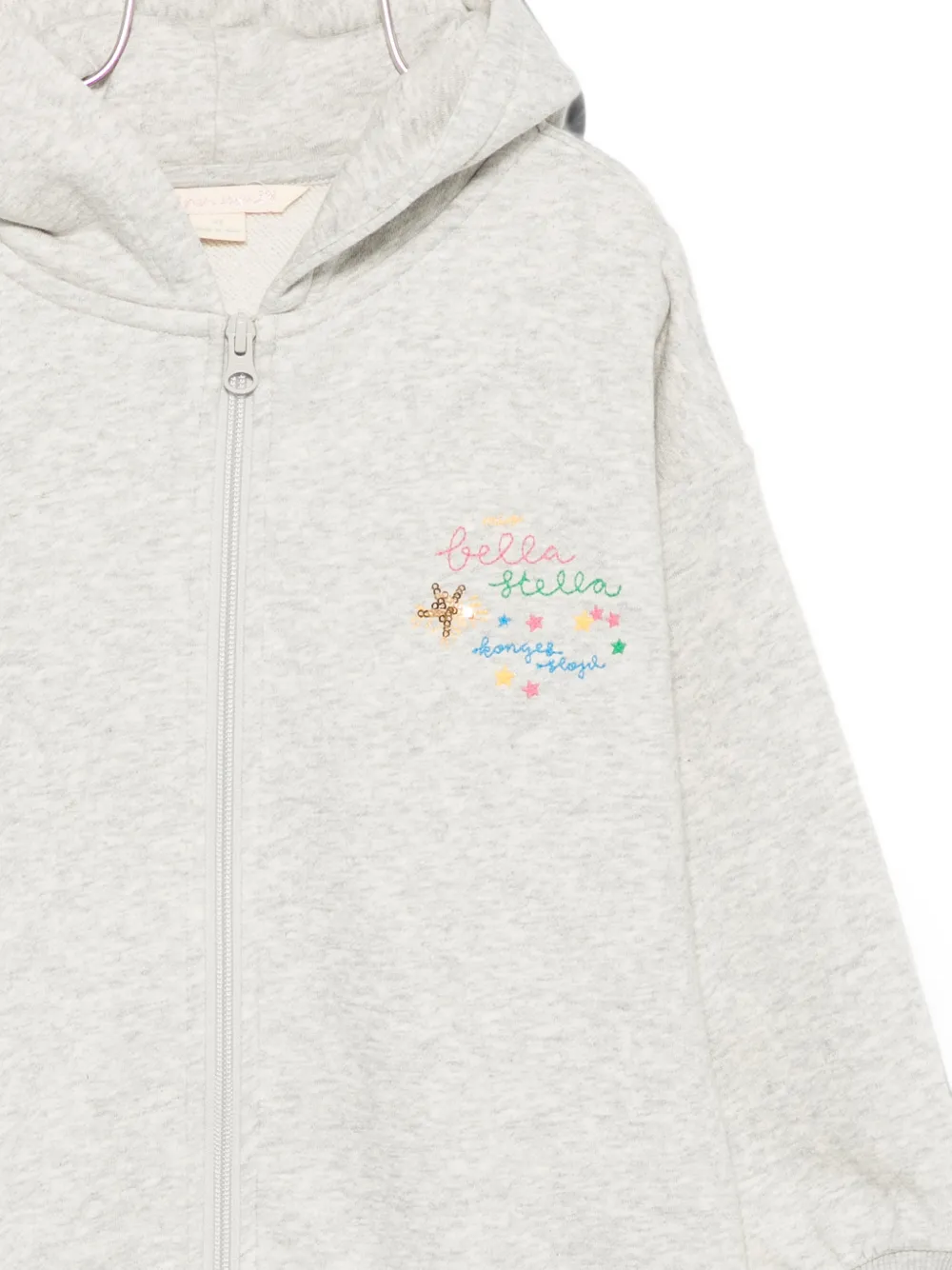 Konges Sløjd Hoodie verfraaid met pailletten en borduurwerk Grijs
