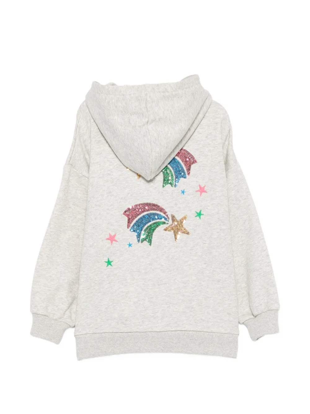Konges Sløjd Hoodie verfraaid met pailletten en borduurwerk Grijs
