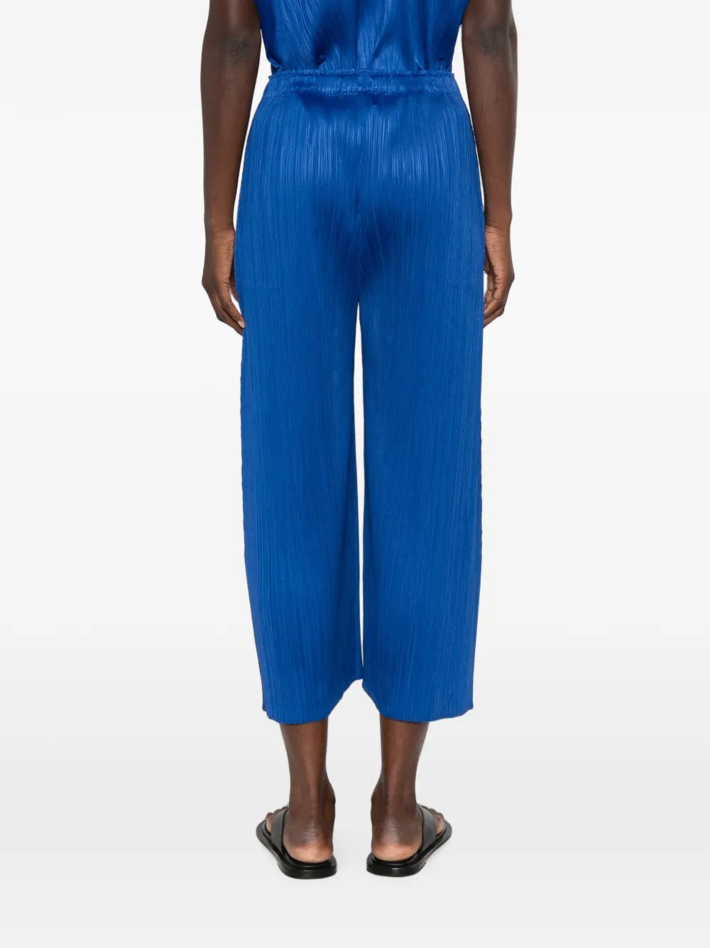 Pleats Please Issey Miyake Cropped plooibroek Blauw