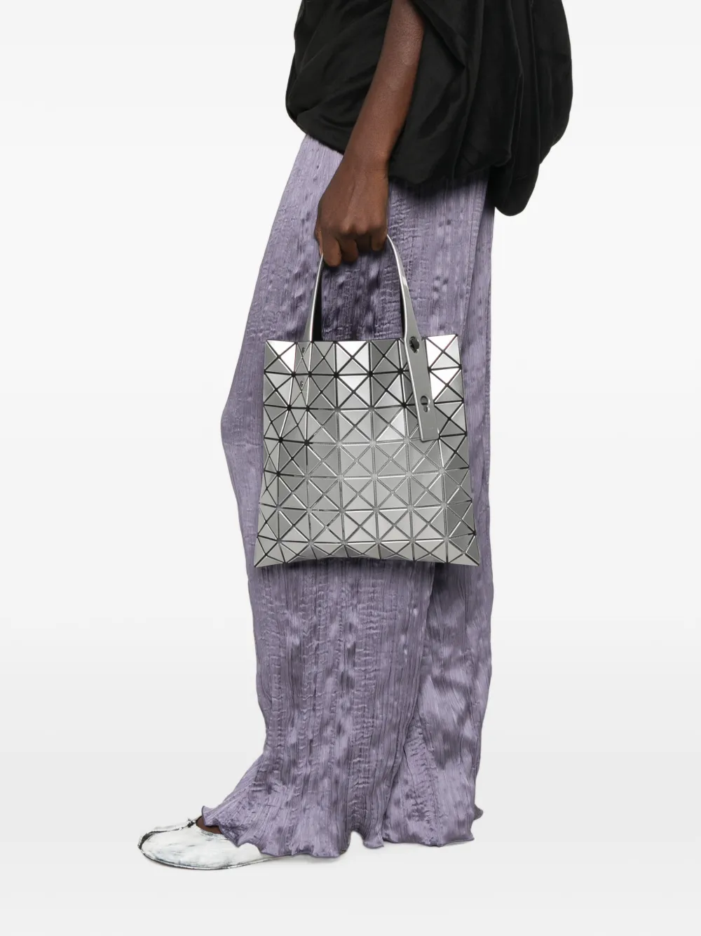 Bao Issey Miyake Prism Basics geometrische shopper Zilver