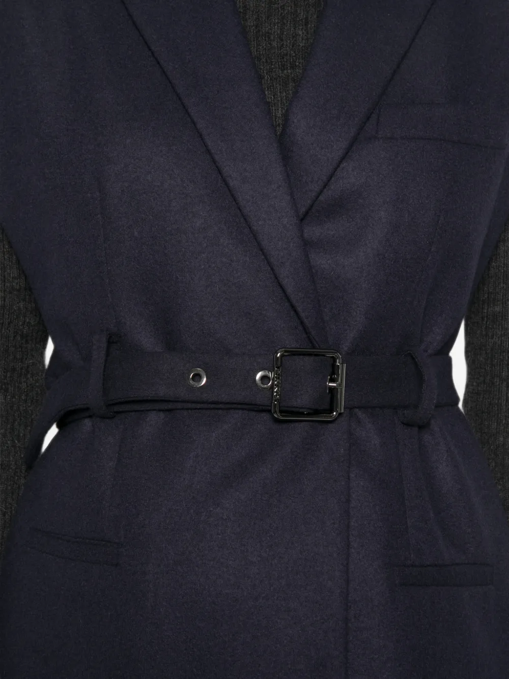 PINKO Mouwloos jack met ceintuur Blauw