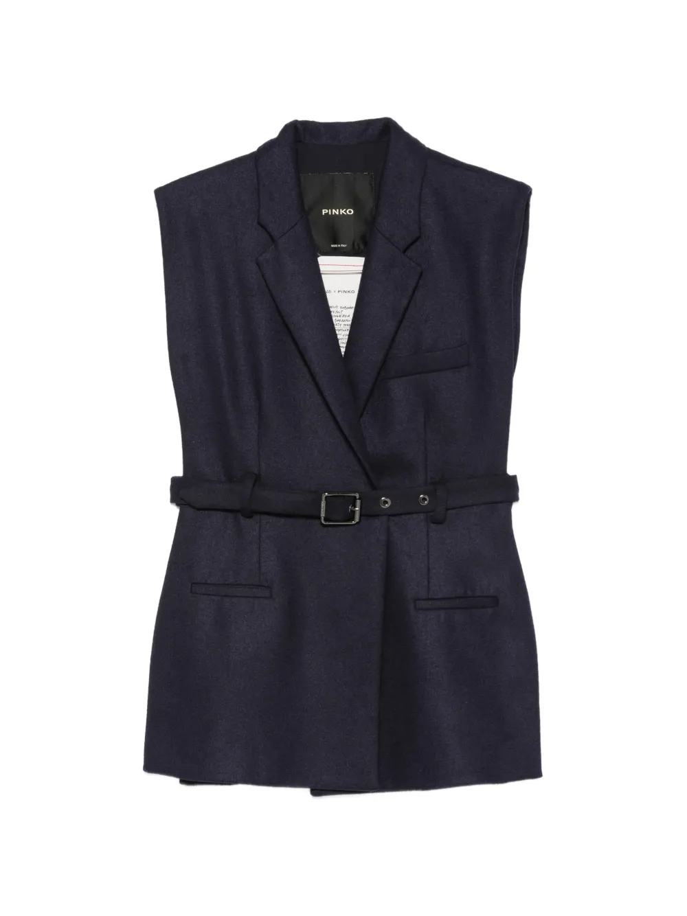 PINKO Weste mit Gürtel - Blau
