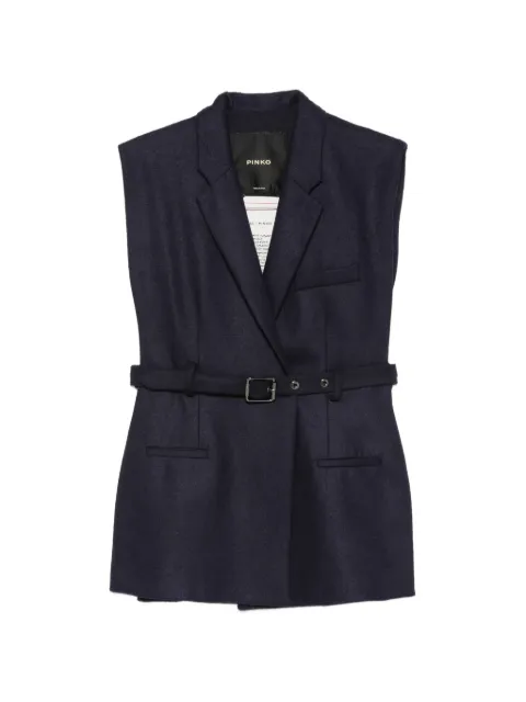 PINKO belted sleeveless jacket