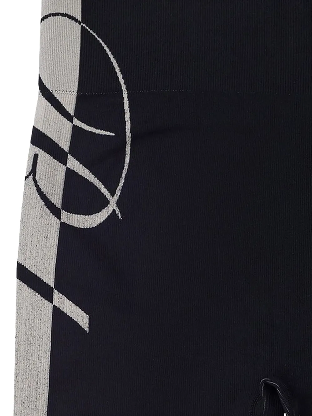RHUDE Gebreide shorts met logo Zwart