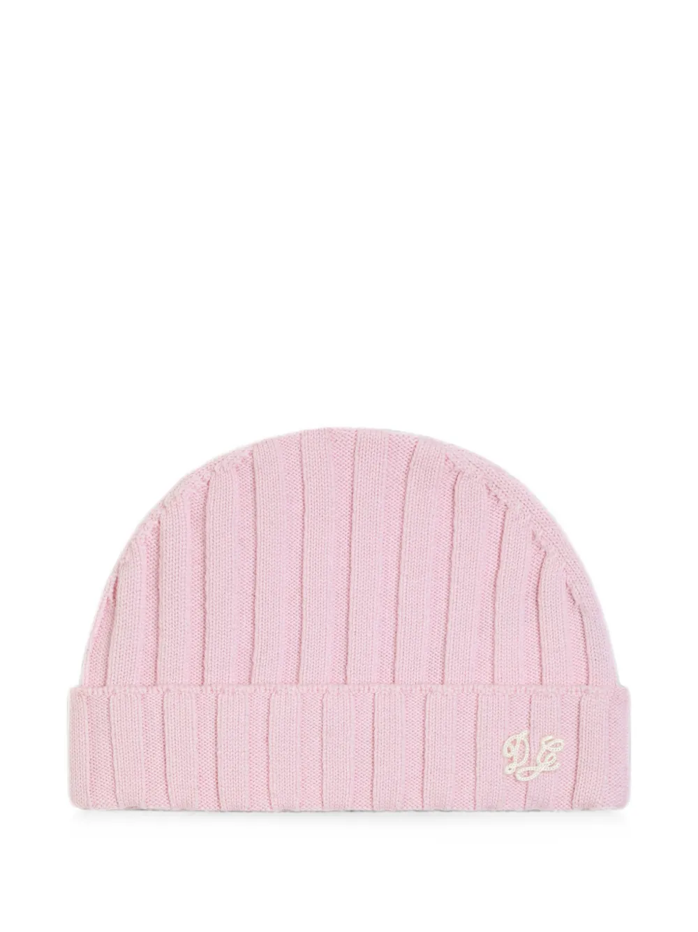Dolce & Gabbana Kids rib knit hat - Rosa