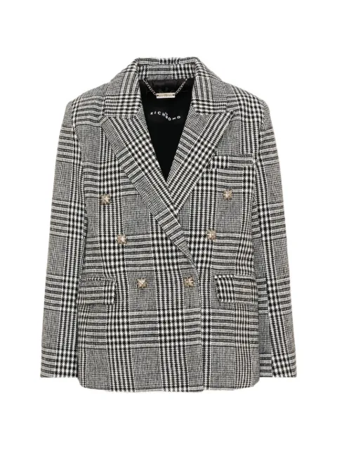 John Richmond Junior double-breasted check jacket