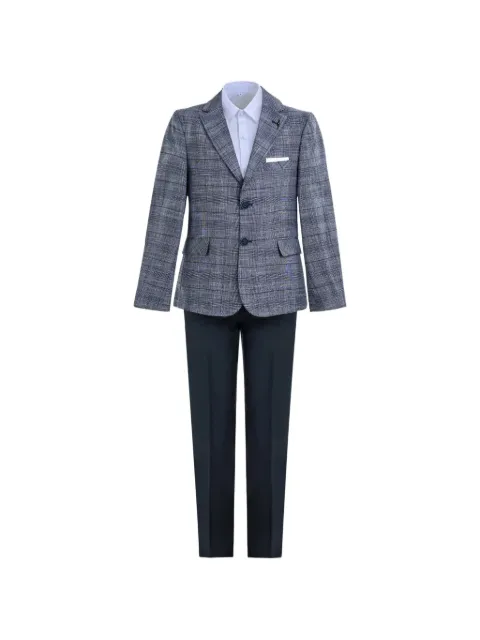 Moustache Gabriel plaid three-piece suit