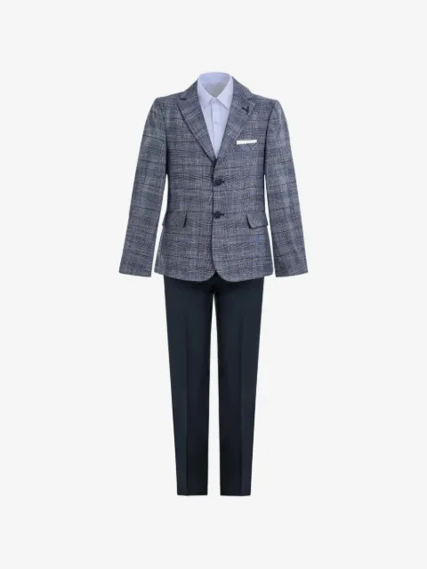Moustache Gabriel plaid three-piece suit