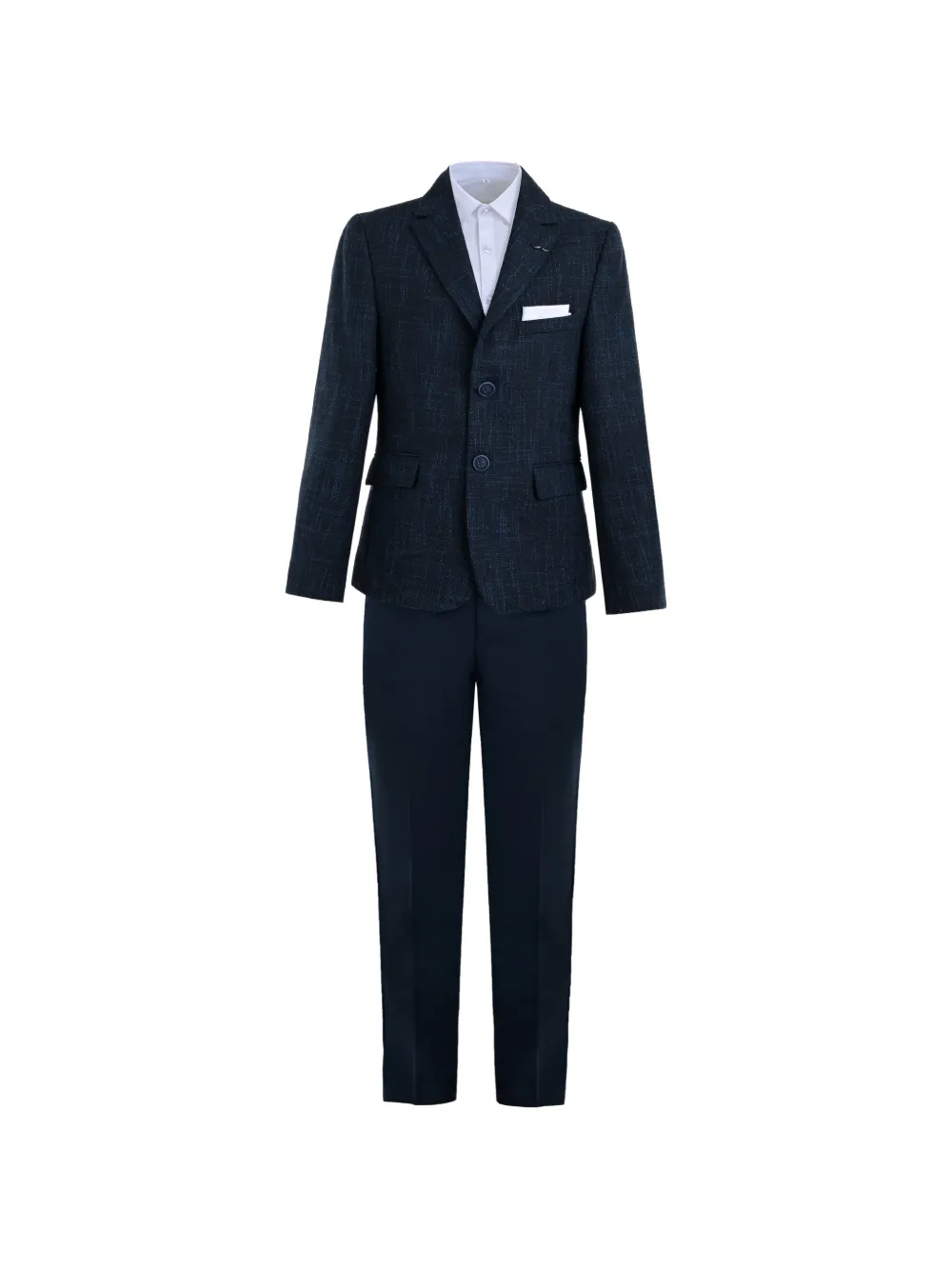 Moustache Alexander checked suit (set of three) - Blu