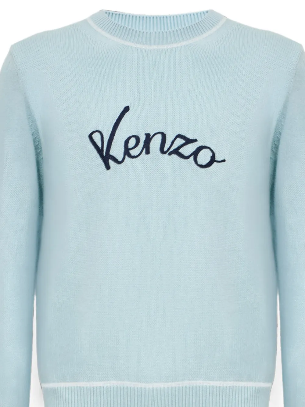 Kenzo Trui met geborduurd logo Blauw