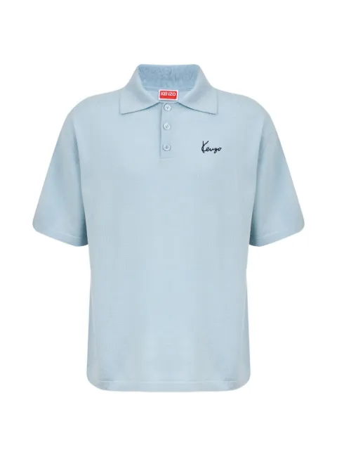 Kenzo playera tipo polo con bordado Kenzo Signature