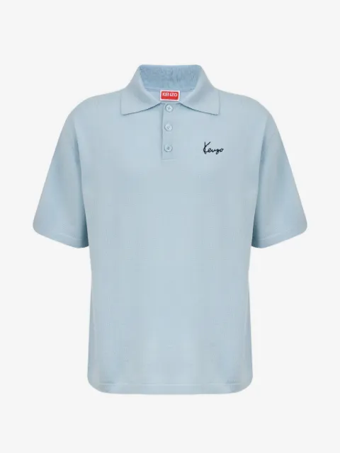 Kenzo Kenzo Signature-embroidered polo shirt