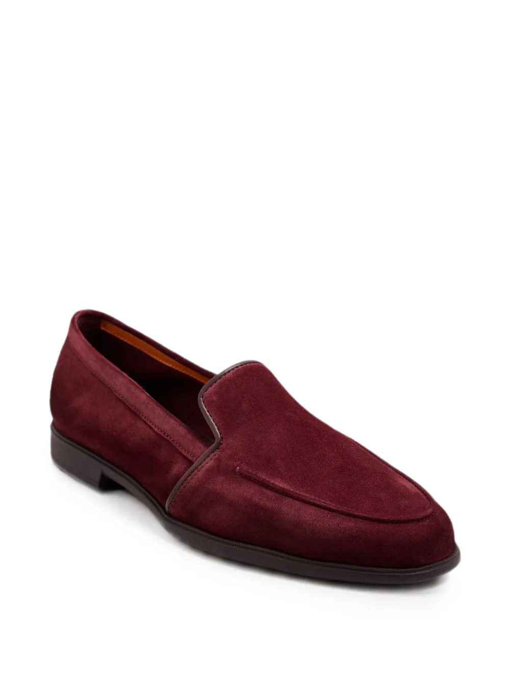 Santoni Suède loafers Rood