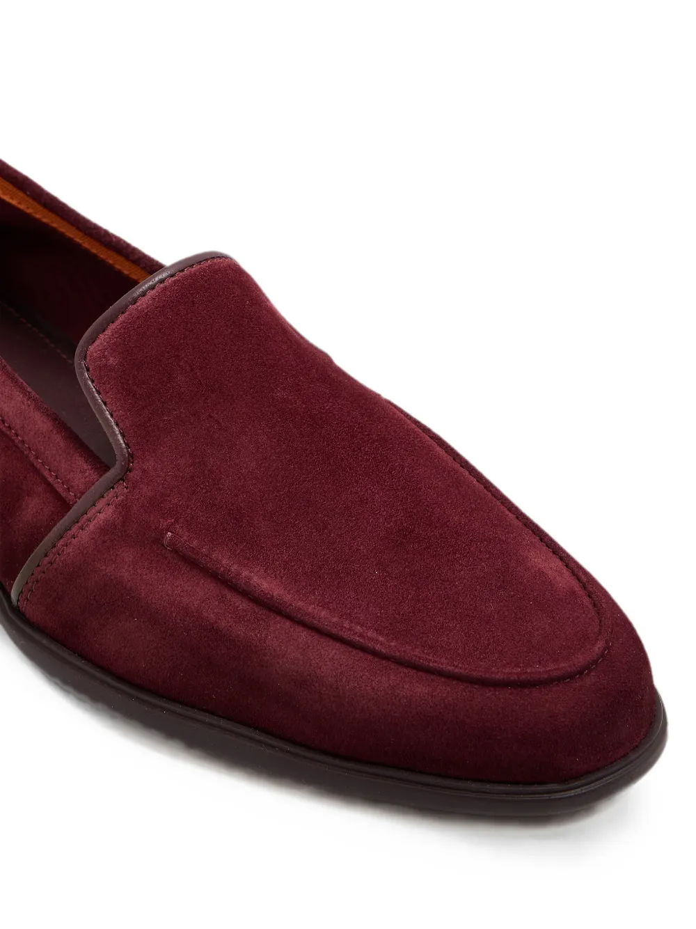 Santoni Suède loafers Rood