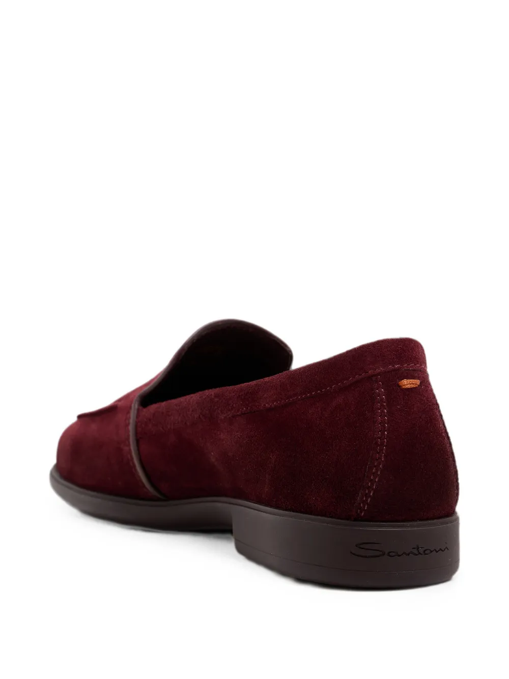 Santoni Suède loafers Rood