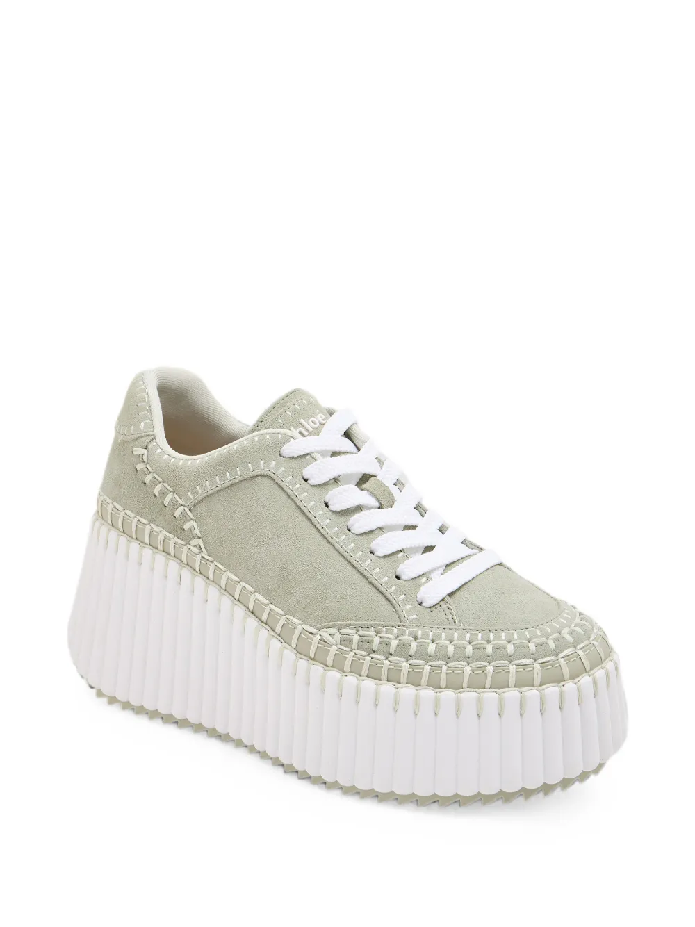 Chloé Nama sneakers met plateauzool Groen