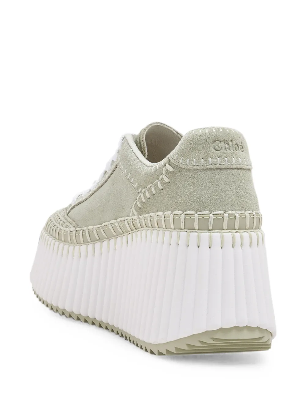 Chloé Nama sneakers met plateauzool Groen