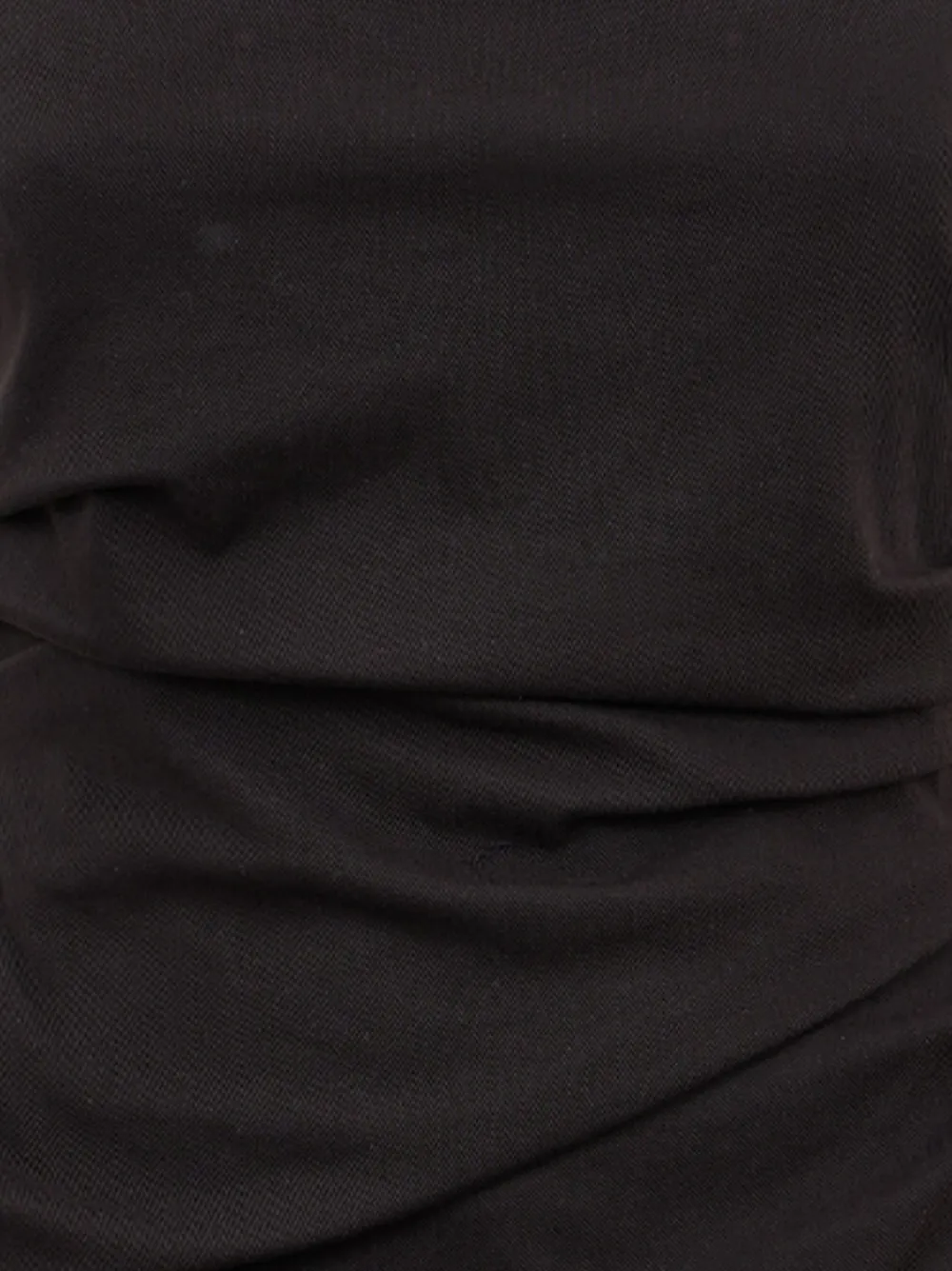 SIMKHAI Emerson Ruched Tank Top in Black, view 3
