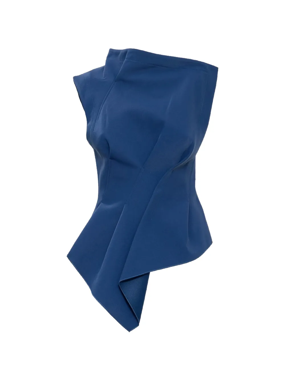 Acler Burbank asymmetric-neck top - Blu
