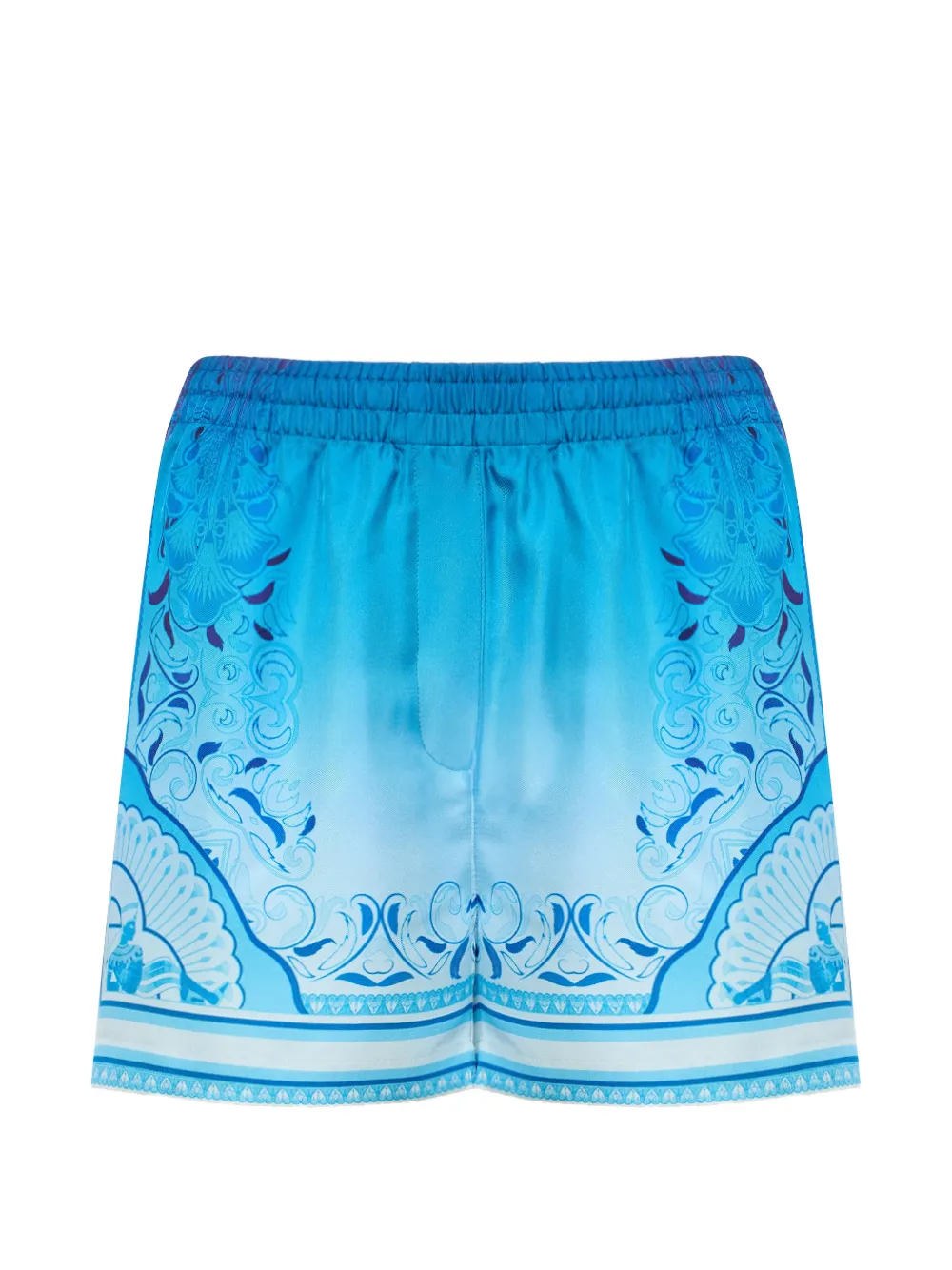 Casablanca Egyptian Rug zijden shorts met kleurverloop Blauw
