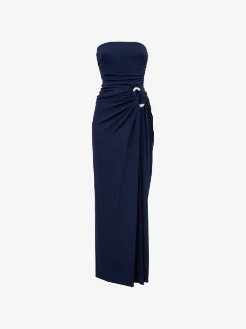 SIMKHAI  Emma draped strapless gown