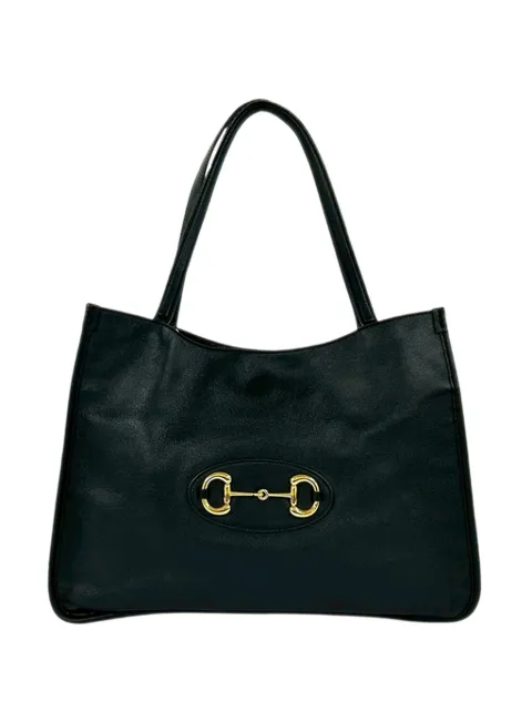 Gucci Pre-Owned 2000-2015 Medium Leather Horsebit 1955 tote bag