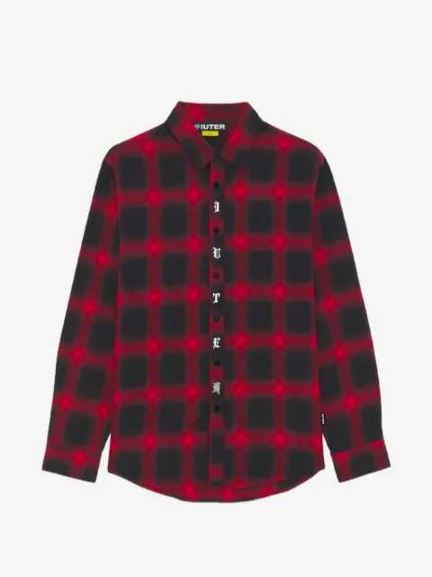 IUTER Fallen Love checked shirt