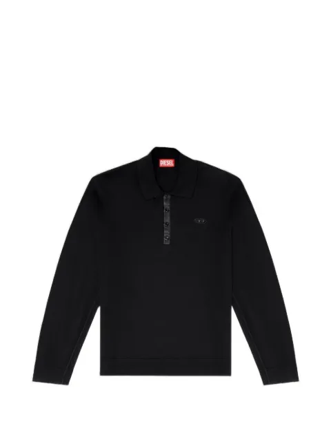 Diesel K-Vilnius logo-embroidered sweater