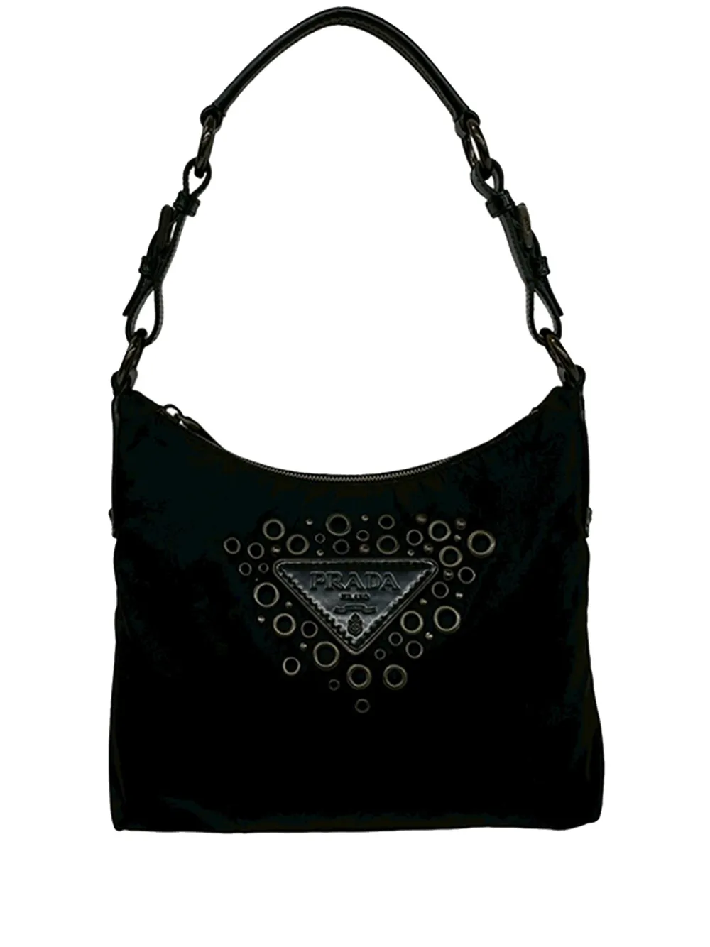 Prada Pre-Owned 1990-2000 Vela Grommet shoulder bag - Schwarz