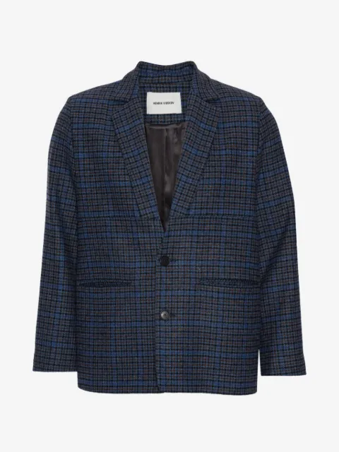 Henrik Vibskov Lonely check-pattern blazer