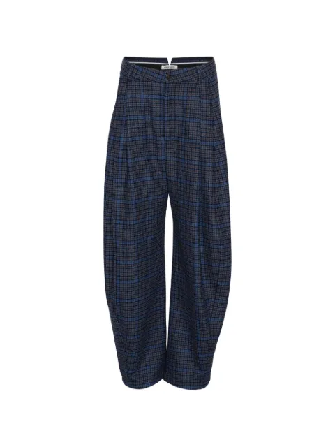 Henrik Vibskov One check-pattern wool trousers