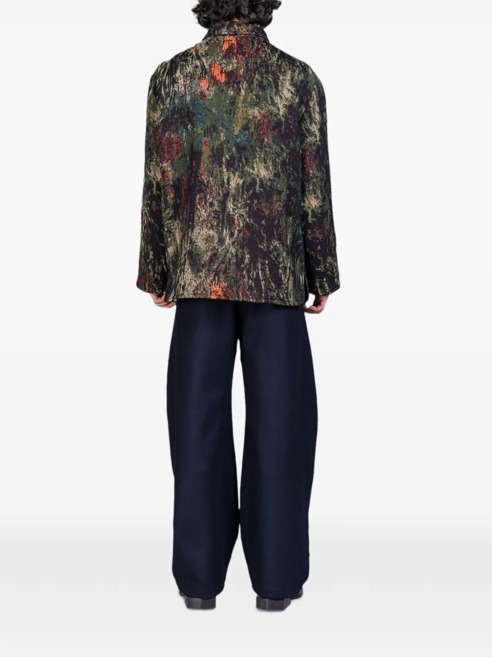 Henrik Vibskov Wheel jack met jacquard Groen