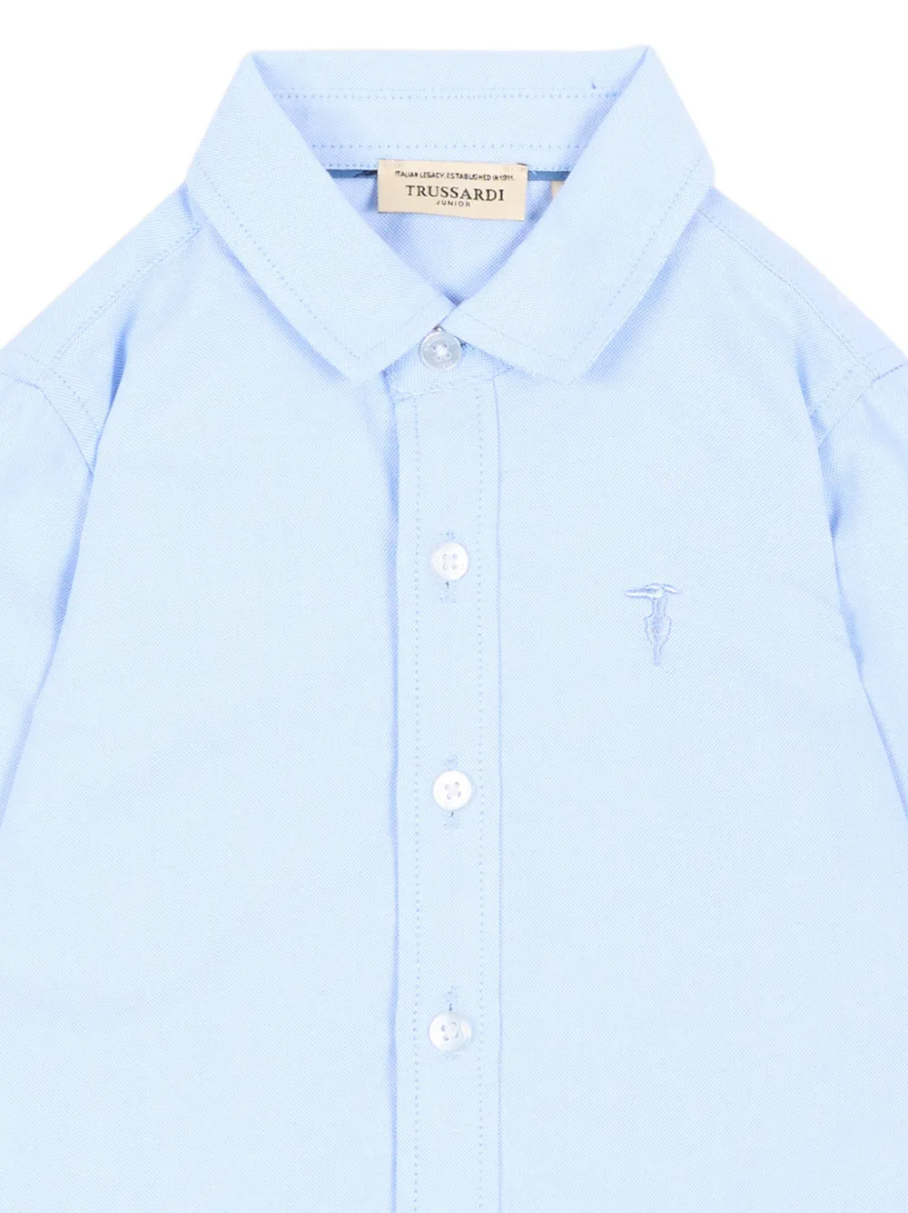 TRUSSARDI JUNIOR Shirt met geborduurd logo Blauw