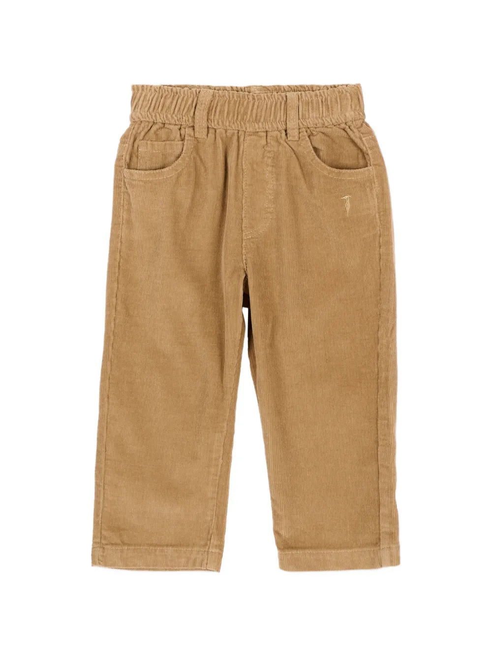 TRUSSARDI JUNIOR corduroy cotton trousers - Toni neutri